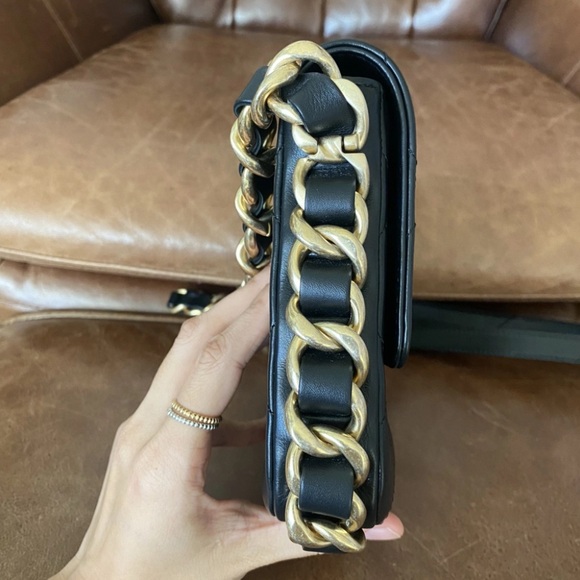 *SOLD* Chanel Framing Chain Flap Bag Quilted Calfskin Small - Picture 6 of 15